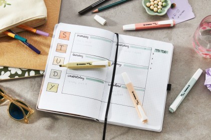 STABILO swing cool NatureCOLORS evidenziatore 4 pz Punta smussata Beige, Verde, Rosa