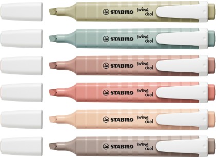 STABILO swing cool NatureCOLORS evidenziatore 6 pz Punta smussata Multicolore