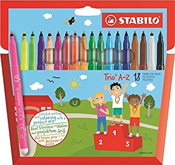 STABILO Trio A&ndash;Z marcatore Fine Multicolore 18 pz