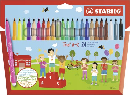 STABILO Trio A&ndash;Z marcatore Fine Multicolore 24 pz