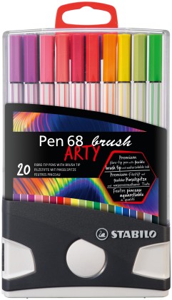 STABILO Pen 68 brush ARTY marcatore Colori assortiti 20 pz