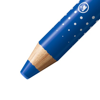 Stabilo MARKdry Pennarello per lavagna - Mina XXL da 10 mm - Legno certificato 100% CFRP - Colore blu