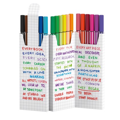 STABILO Pen 68 marcatore Medio Multicolore 18 pz