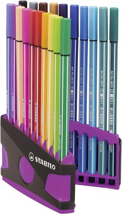 STABILO Pen 68 marcatore Medio Multicolore 20 pz