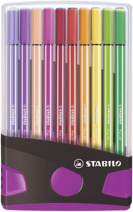 STABILO Pen 68 marcatore Medio Multicolore 20 pz