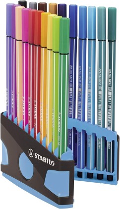 STABILO Pen 68 marcatore Medio Multicolore 20 pz