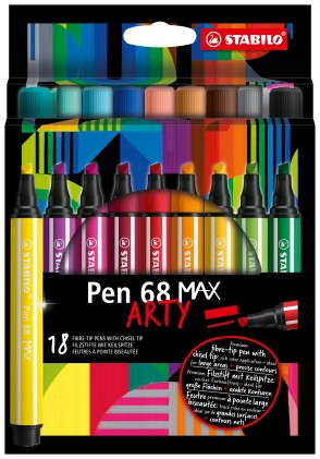 STABILO Pen 68 MAX marcatore Colori assortiti 18 pz