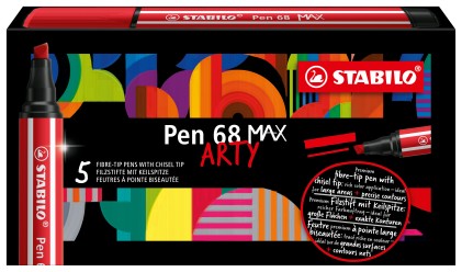 STABILO Pen 68 MAX marcatore Blu 5 pz