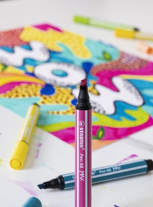 STABILO Pen 68 MAX marcatore Blu 5 pz