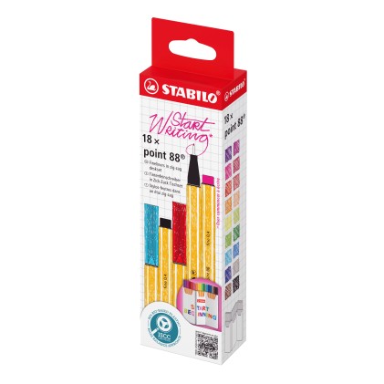 STABILO point 88 marcatore Fine Multicolore 18 pz