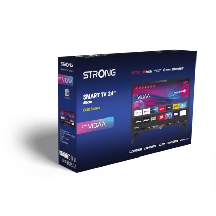 Strong Tv 24" Led Hd Hdr Dvb-T2/S2/C Nero