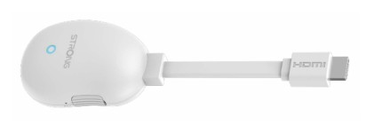 Strong Dongle Per Google Tv 4K Uhd Wifi 6 Ethernet Port Remote Control Bianco