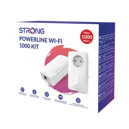 Strong Dual Pack Of Powerline Wifi 1000 Eu Version2