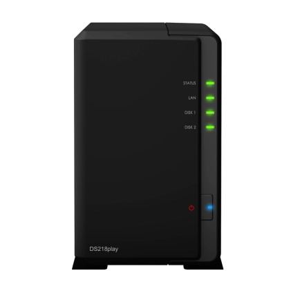 Synology Nas Tower 2Bay 2.5"/3.5" Ssd/Hdd Sata, Realtek Rtd1296 4Core 1.4Ghz, 1Gb Ddr4, 1Xgigabit, 2Xusb 3.0