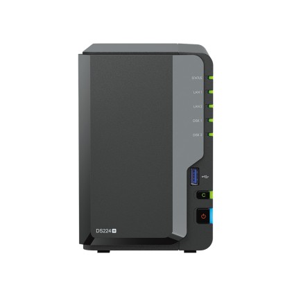 Synology Nas Tower 2Bay 2.5&#34;/3.5&#34; Ssd/Hdd Intel Celeron J4125 2Gb Ddr4 (Up To 6Gb), 2X Rj-45 1Gbe, 2