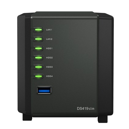 Synology Nas 4 Bay Hdd 2,5 Sata3 512Mb Ddr3 Gigalan Usb3.0