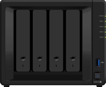 Synology Nas 4 Bay Hdd Sata2 Max 6Tb 4Gb Ddr3 Gigabit Usb3.0