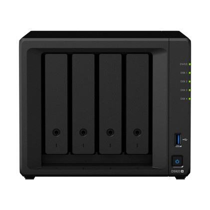 Synology DiskStation DS920+ server NAS e di archiviazione J4125 Collegamento ethernet LAN Mini Tower Nero