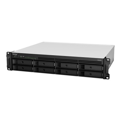 Synology RackStation RS1221RP+ server NAS e di archiviazione Armadio (2U) Ryzen Embedded V1500B 4 GB DDR4 0 TB DiskStation Manager Nero