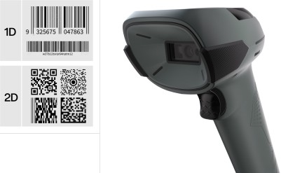 Safescan 310-W Lettore di codici a barre portatile 1D/2D CMOS Nero, Grigio