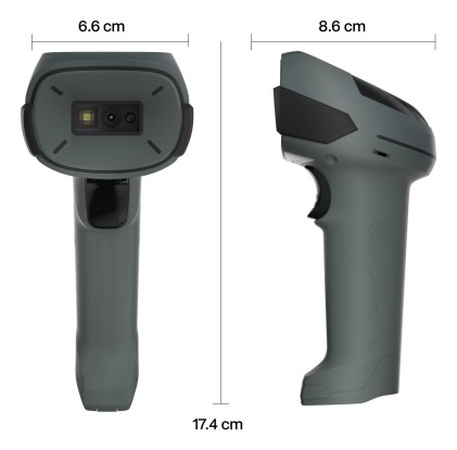 Safescan 310-W Lettore di codici a barre portatile 1D/2D CMOS Nero, Grigio