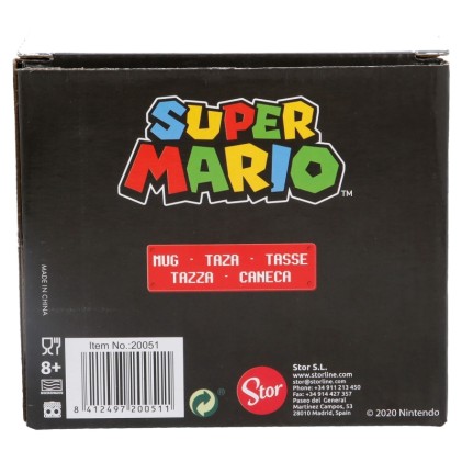 Stor Super Mario tazza Bianco, Multicolore Universale 1 pz