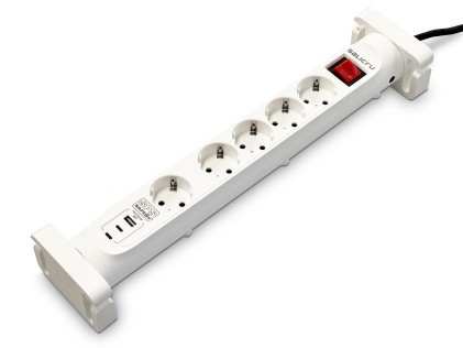 Salicru SPS SAFE 5S+ Bianco 5 presa(e) AC 230 V 1,4 m