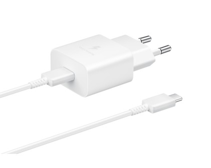 Samsung Caricabatteria Da Rete Super Fast Charging 15W Usb-C+ Cavo Type-C White