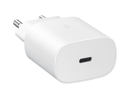 Samsung Alimentatore Super Fast Charging 25W + Cavo Da Usb-C A Usb-C White