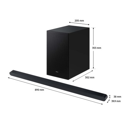 Soundbar Samsung Slim Atmos Bt Hw-S700D/Zf 3.1 Wifi Hdmi 250W