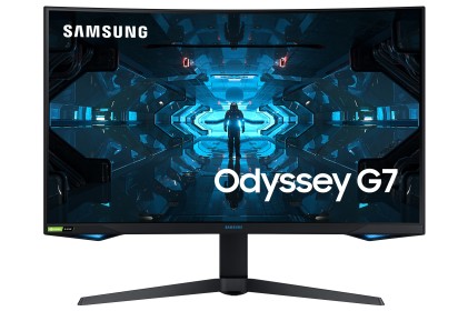 SAMSUNG Odyssey C32G75T 32inch VA Curved QHD 2560X1440 16:9 2500:1 350cd/m2 1ms GTG 240Hz gaming monitor with G-Sync DP HDMI black