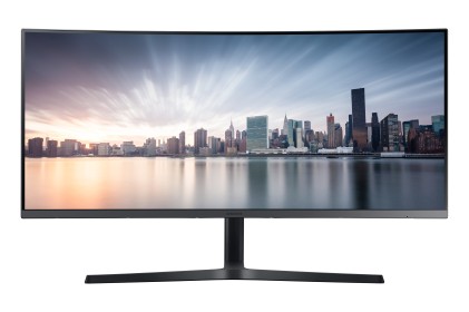 SAMSUNG LC34H890WGRXEN 34inch Curved WQHD 3440x1440 21:9 3000:1 DP/HDMI/USB Type-C PD USB hub 3 port Height-adjustable Black