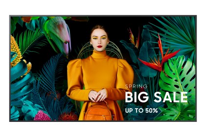 Samsung Monitor Digital Signage 65 Led 4K Uhd 350 Cdm, Qb65C, Hdmi, Lan/Wifi