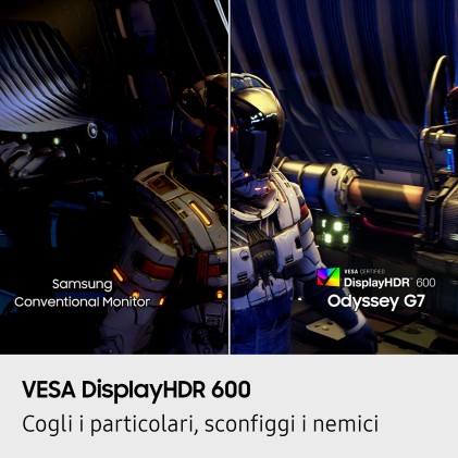 Samsung Monitor Gaming Odyssey G7 - G75F da 37" UHD Curvo