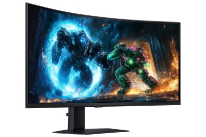Samsung G75F Monitor PC 101,6 cm (40") 5120 x 2160 Pixel WUHD LCD Nero