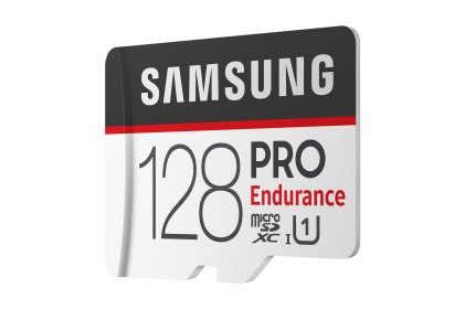 SAMSUNG PRO Endurance microSD Class10 128GB incl adapter R100/W30 upto 17520 hours