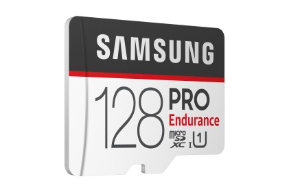 SAMSUNG PRO Endurance microSD Class10 128GB incl adapter R100/W30 upto 17520 hours