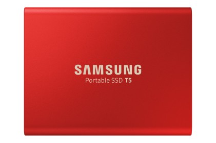 HDX SSD 500GB Samsung Portable T5 red USB3
