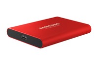 HDX SSD 500GB Samsung Portable T5 red USB3