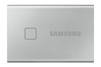 SAMSUNG Portable SSD T7 Touch 1TB extern USB 3.2 Gen.2 black silver