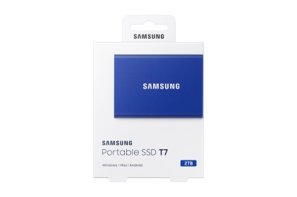 Samsung Portable SSD T7 2000 GB Blu