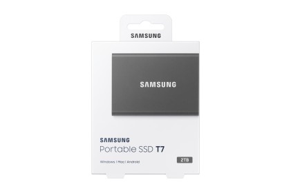 Samsung Portable SSD T7 2 TB USB tipo-C 3.2 Gen 2 (3.1 Gen 2) Grigio
