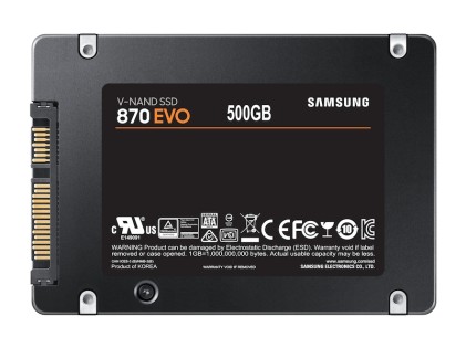 Samsung Ssd 870 Evo 500Gb 2,5 Sata3 Mjx Controller V-Nand Mlc 560/530 Mb/S R/W