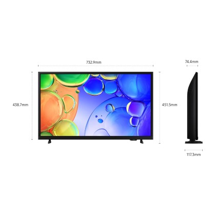Tv 32 Sam  Fhd Qled Smart Tizen Lan Dvt2 Dvbs2 Italia