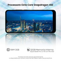 Sm Samsung Galaxy A02S Black 6,5" 3+32Gb Ds Ita