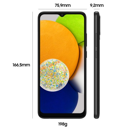 Sm Samsung Galaxy A03 Black 6,5" 4+64Gb Ds Ita