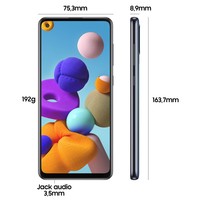 Sm Samsung Galaxy A21S Black 6,5" 3+32Gb Ds Ita