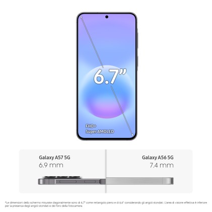Samsung Smartphone A57 5G Ds Sm-A576B 8+128 Ita Grey