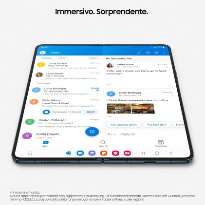 Sm Samsung Galaxy Z Fold 4 5G Black 7,6" 12+256Gb Ds Ita