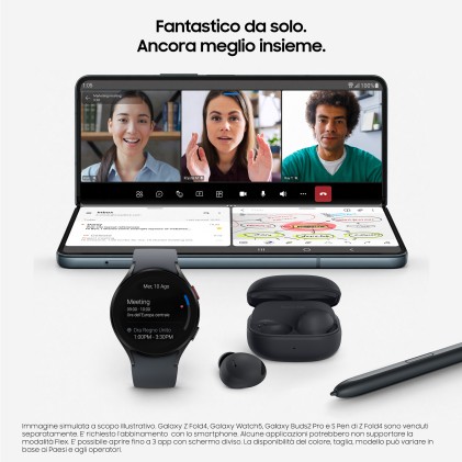 Sm Samsung Galaxy Z Fold 4 5G Black 7,6" 12+256Gb Ds Ita